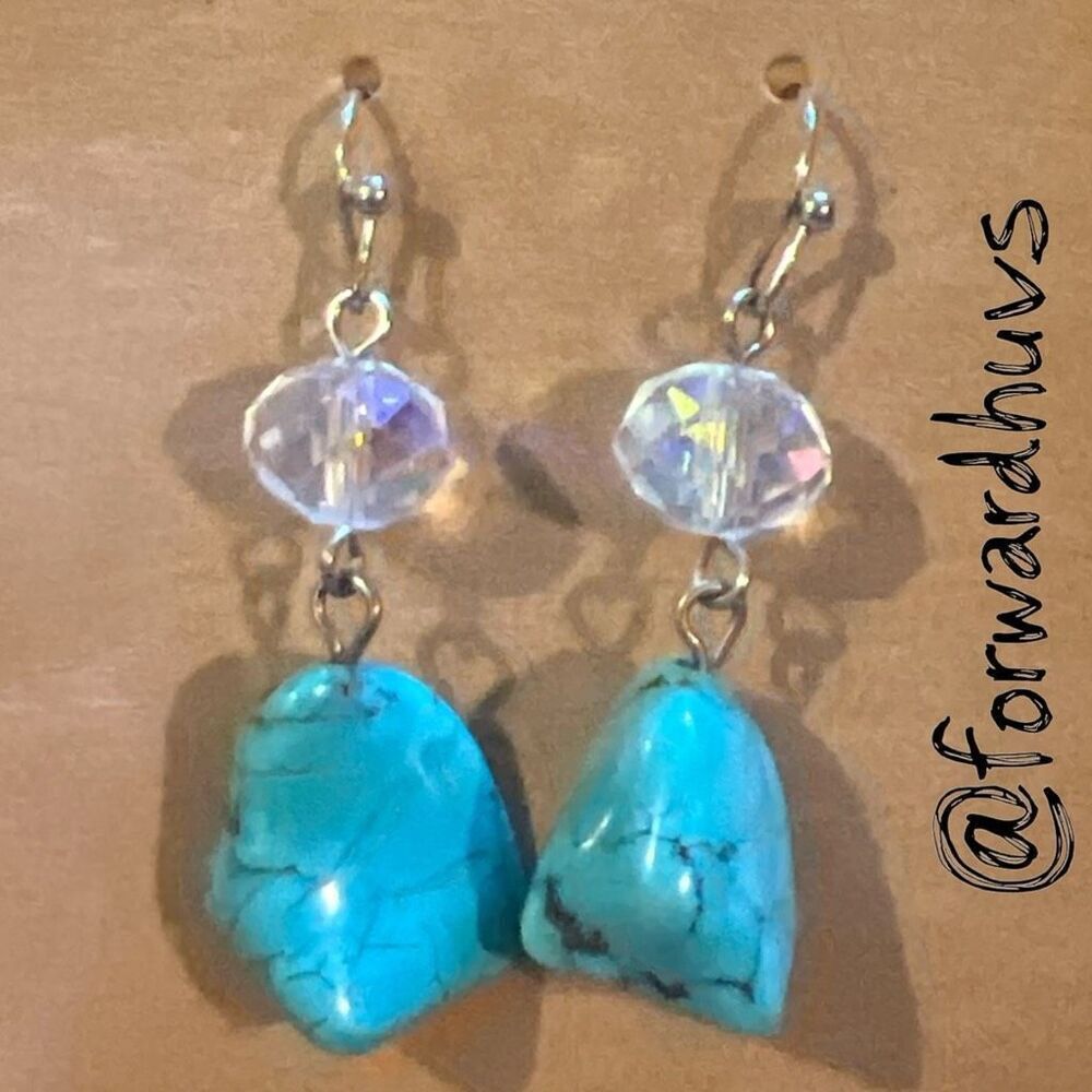 Bundle Sale 3 for $15 | Faux Turquoise Dangle Earrings